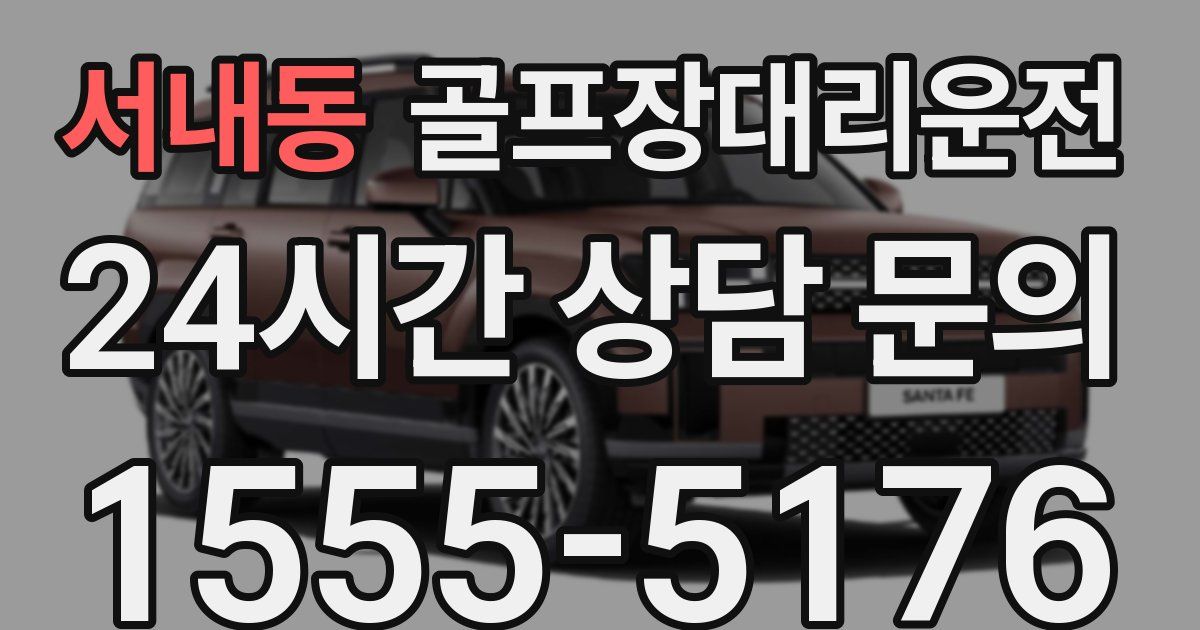 골프장대리운전 서비스