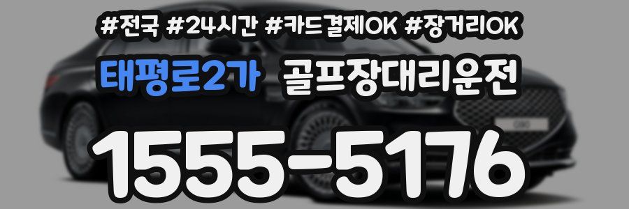 태평로2가 골프장대리운전