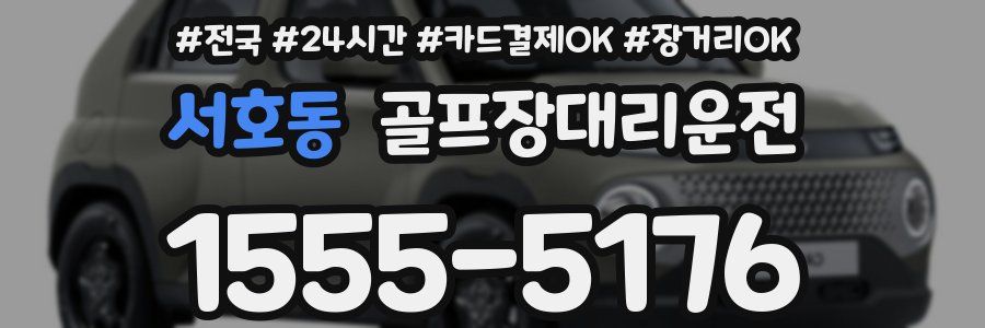 서호동 골프장대리운전