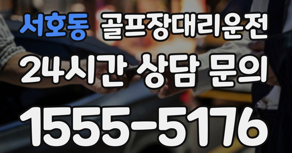 골프장대리운전 서비스
