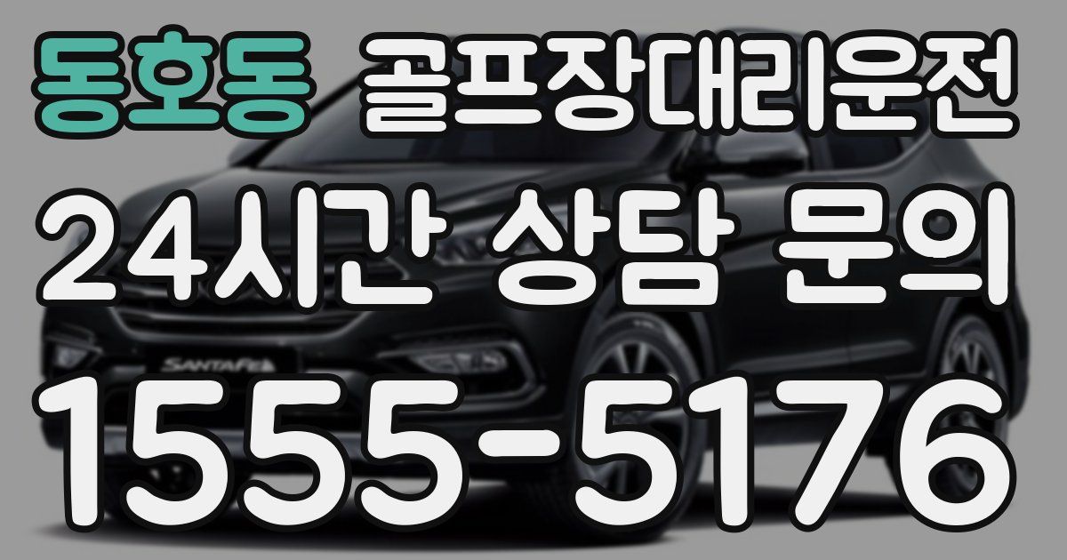골프장대리운전 서비스