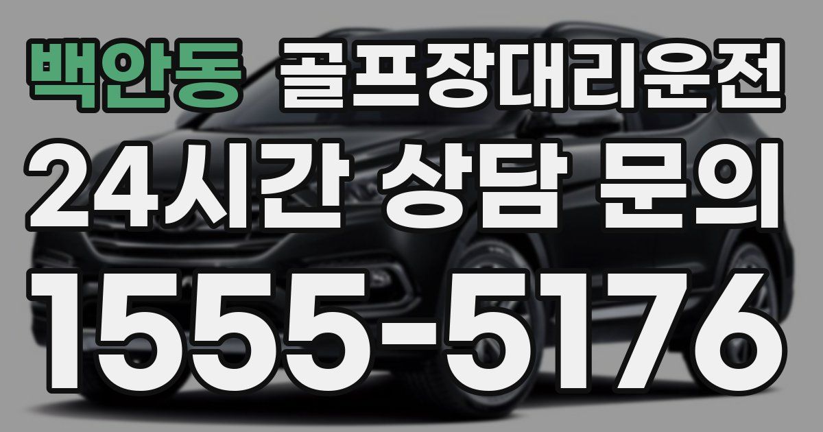 골프장대리운전 서비스