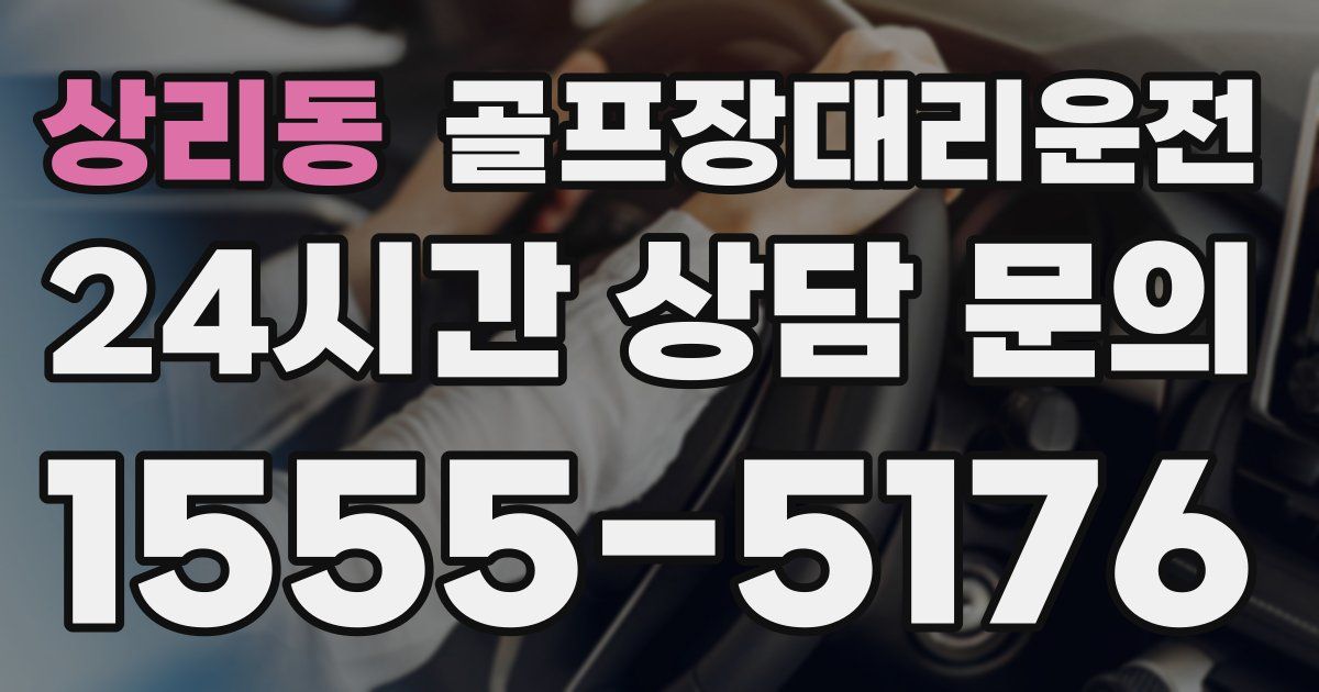 골프장대리운전 서비스