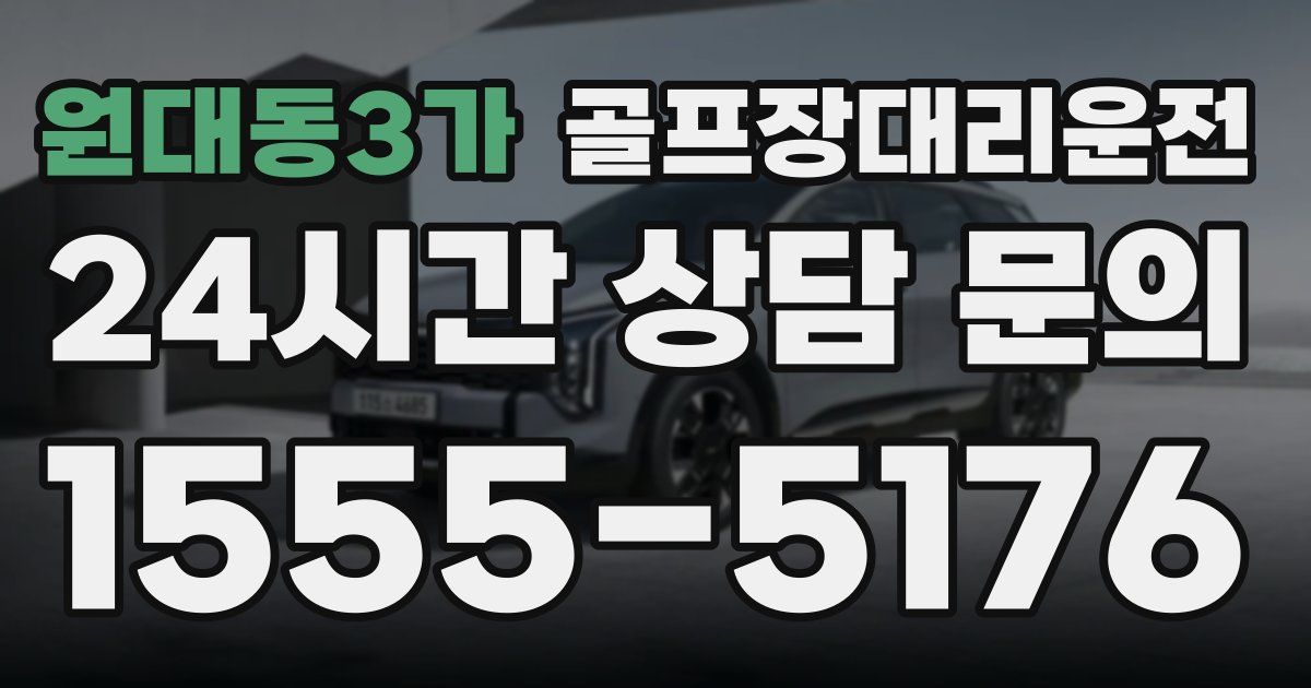 골프장대리운전 서비스