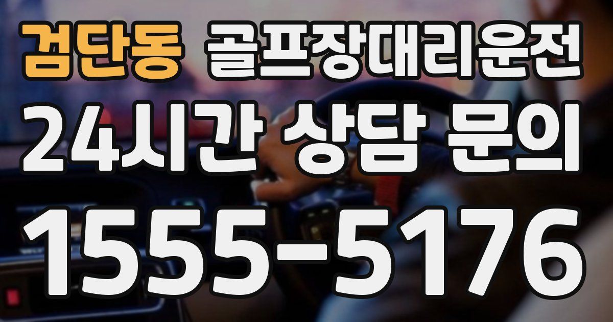 골프장대리운전 서비스