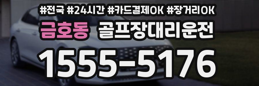 금호동 골프장대리운전