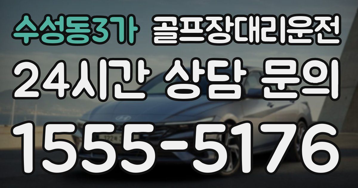골프장대리운전 서비스