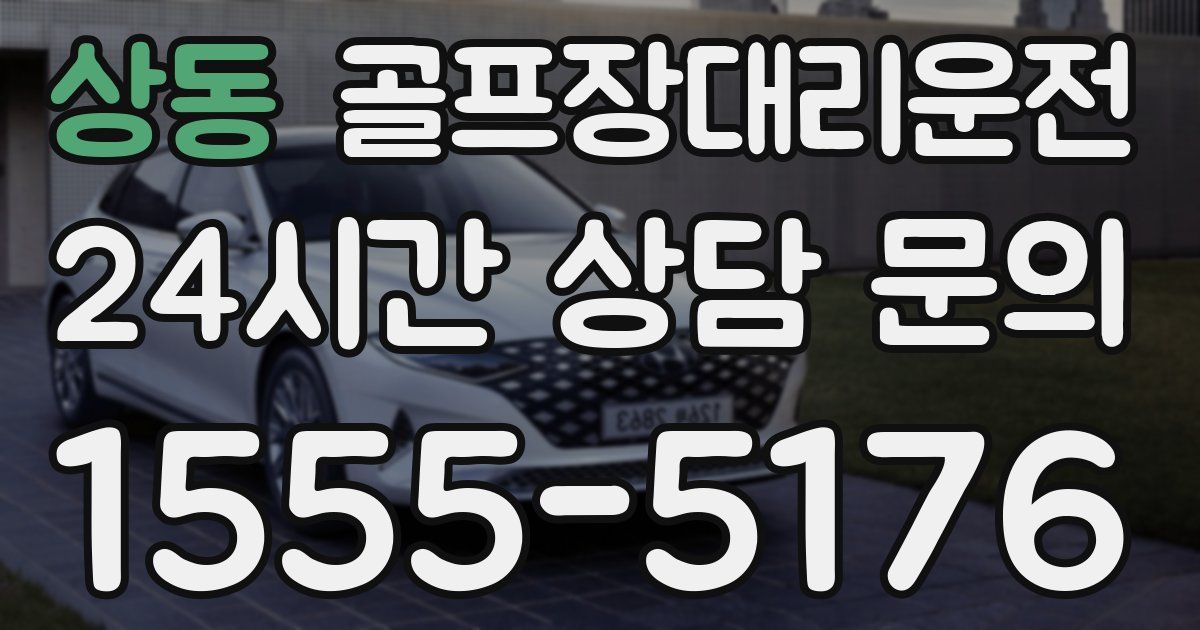 골프장대리운전 서비스