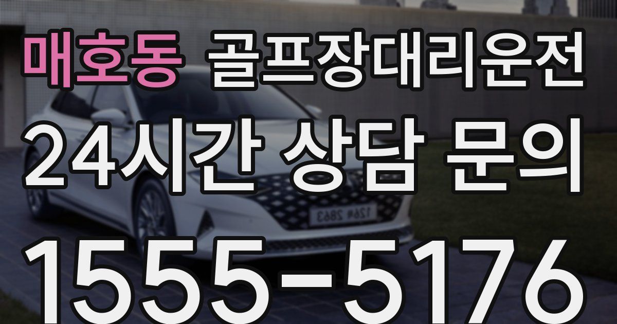 골프장대리운전 서비스