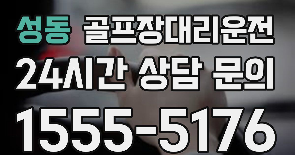 골프장대리운전 서비스
