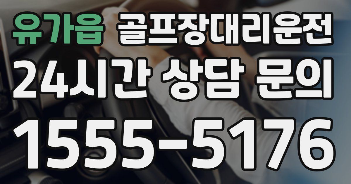 골프장대리운전 서비스