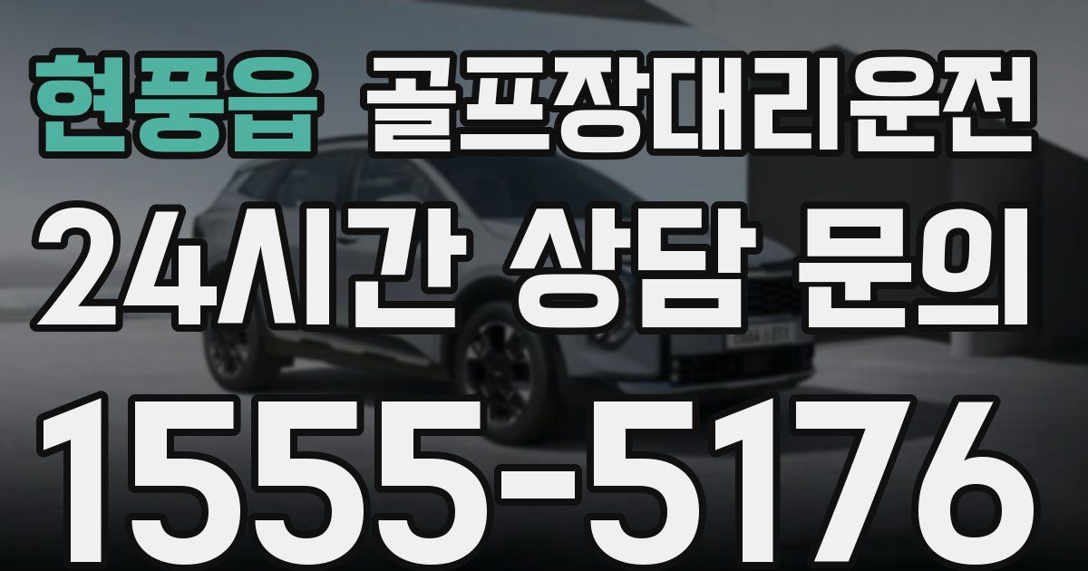 골프장대리운전 서비스