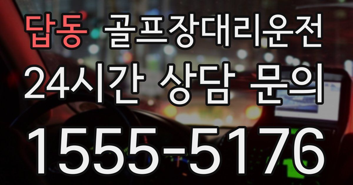 골프장대리운전 서비스