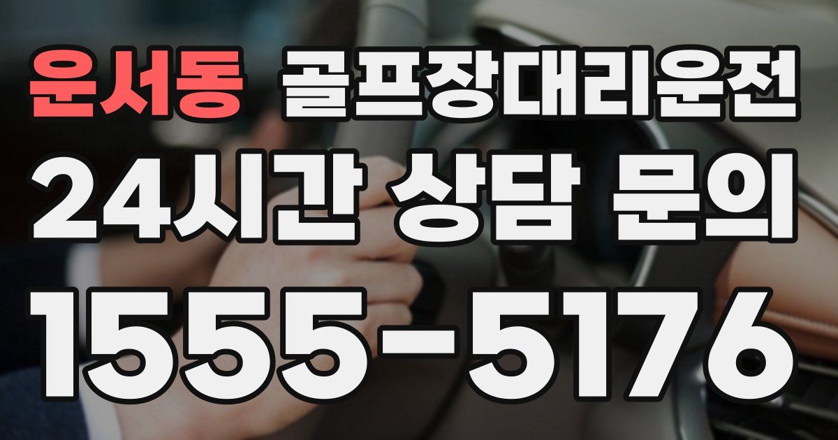 골프장대리운전 서비스