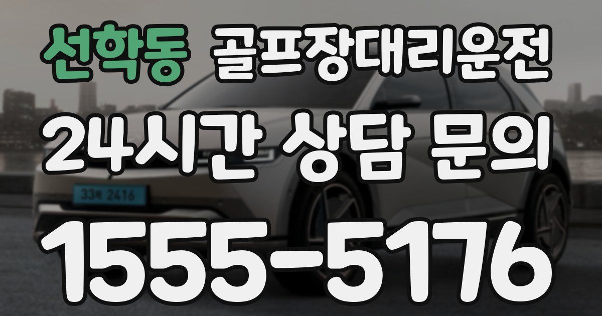 골프장대리운전 서비스