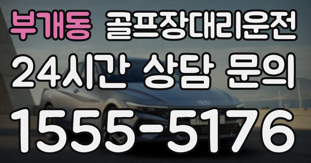 골프장대리운전 서비스