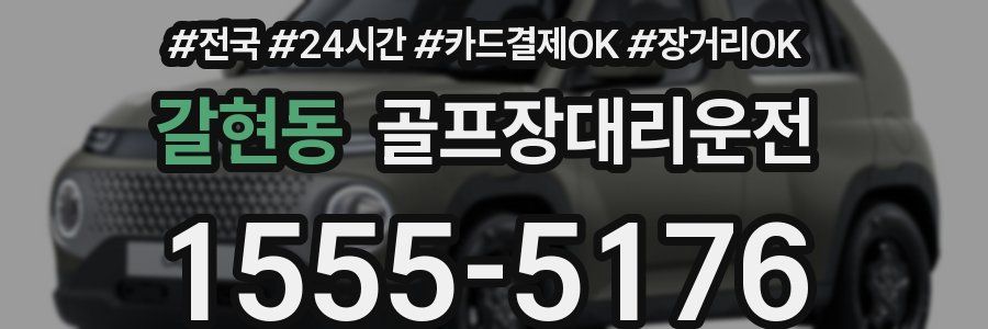 갈현동 골프장대리운전