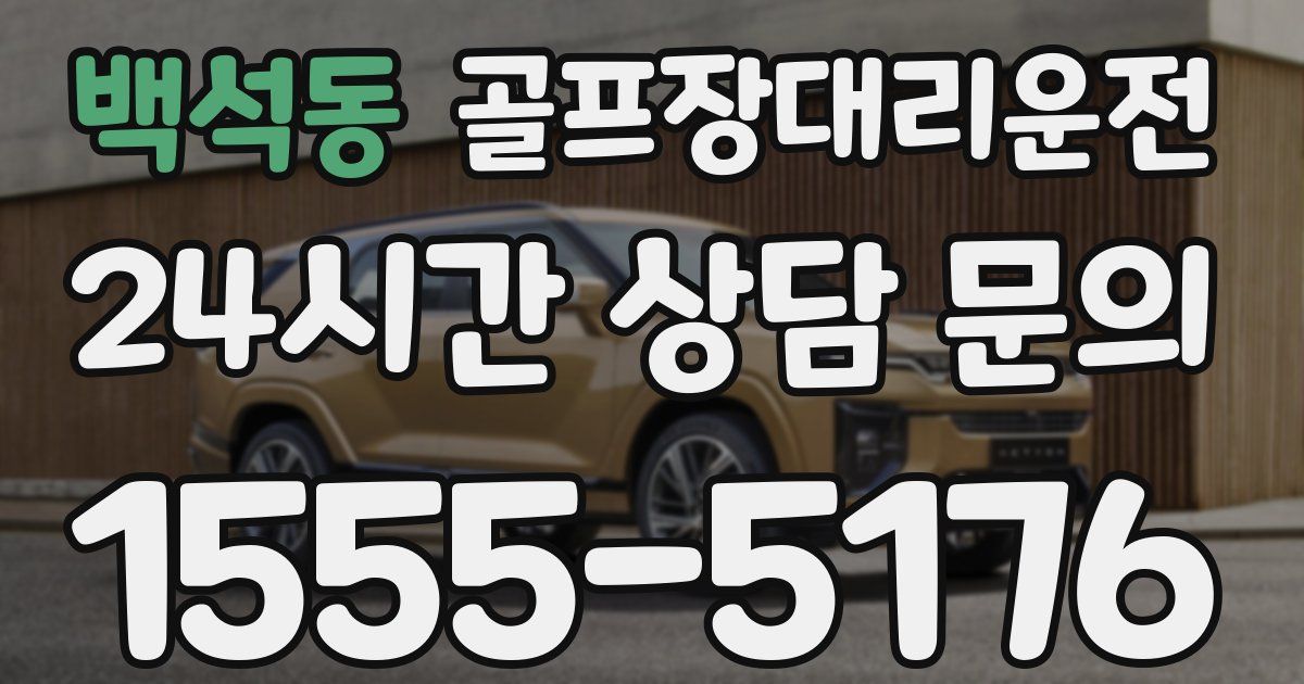 골프장대리운전 서비스