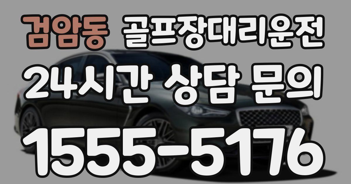 골프장대리운전 서비스