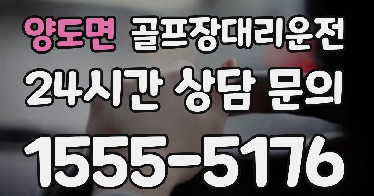 골프장대리운전 서비스