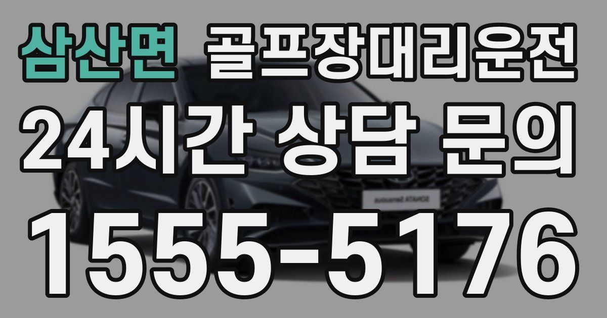 골프장대리운전 서비스