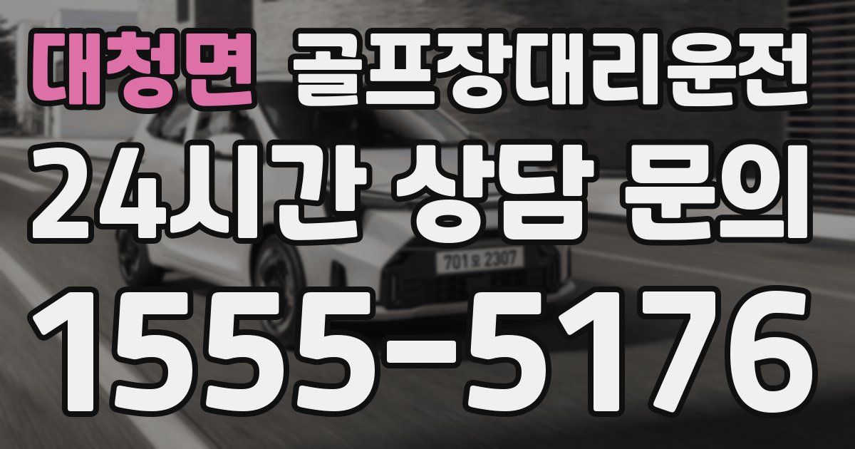 골프장대리운전 서비스