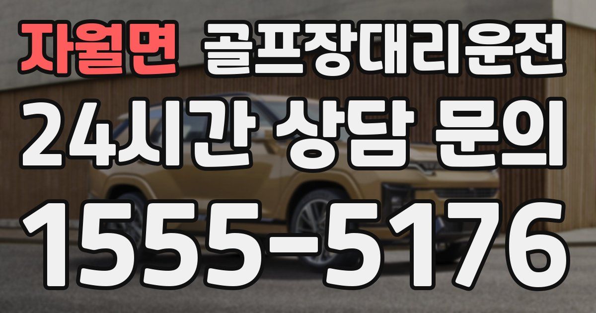 골프장대리운전 서비스