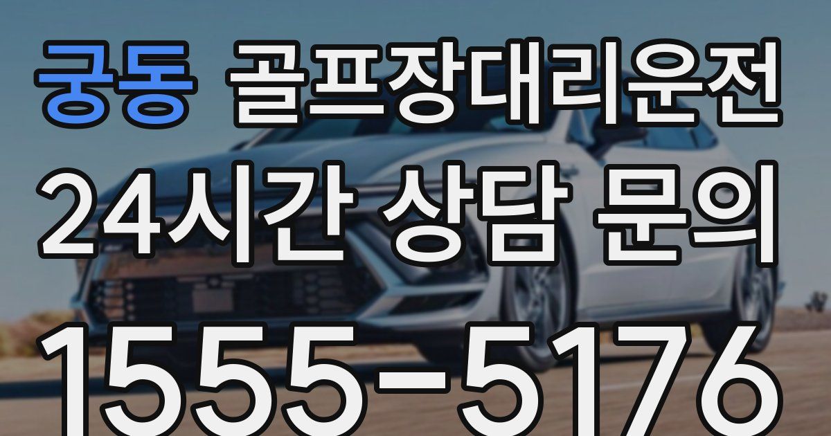 골프장대리운전 서비스