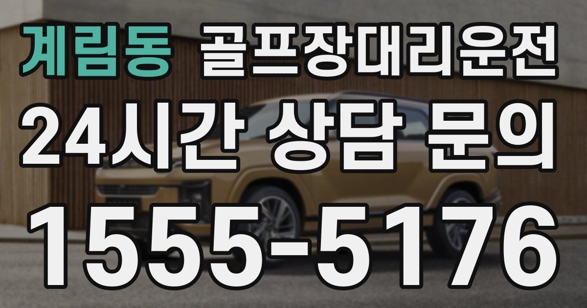 골프장대리운전 서비스
