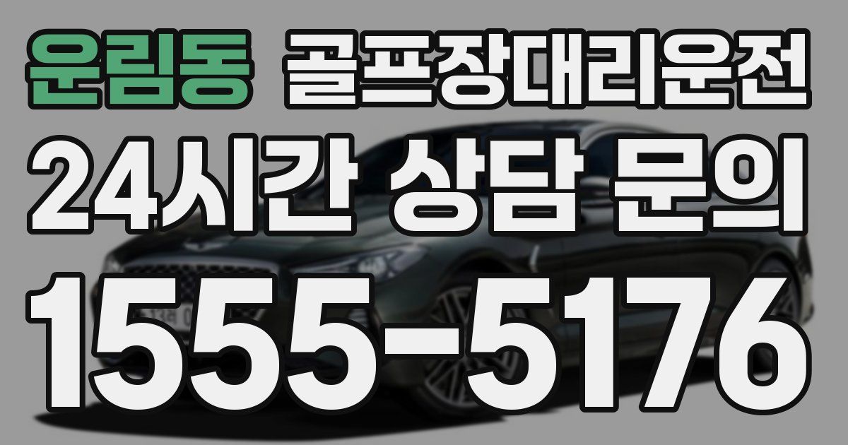 골프장대리운전 서비스