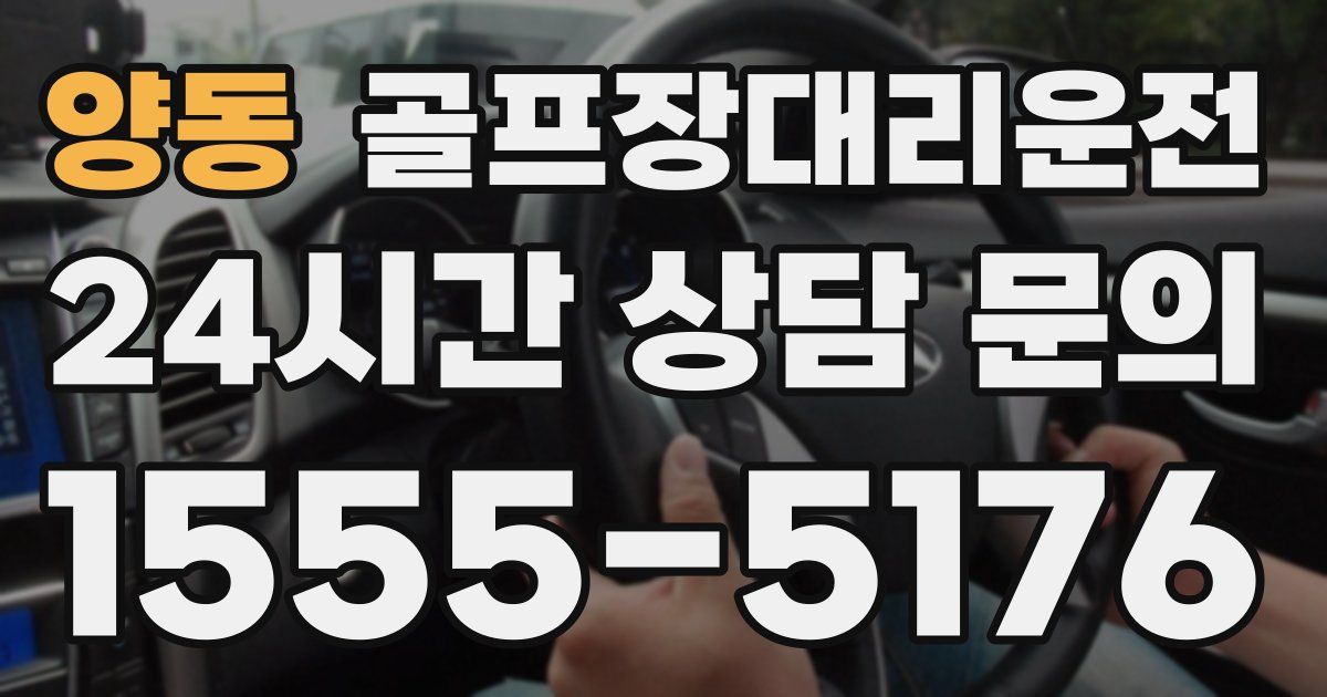 골프장대리운전 서비스