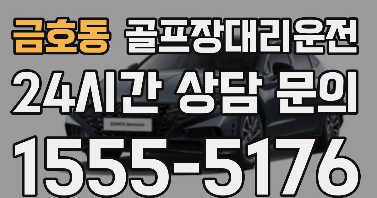 골프장대리운전 서비스