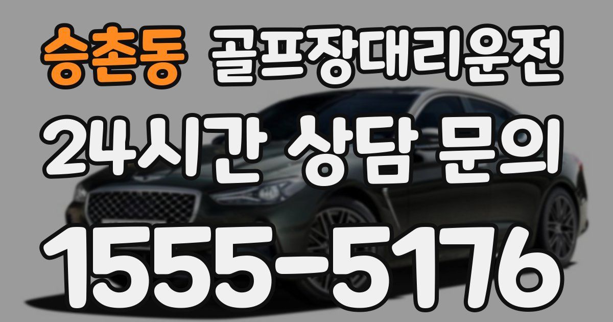 골프장대리운전 서비스