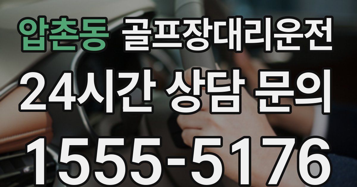 골프장대리운전 서비스