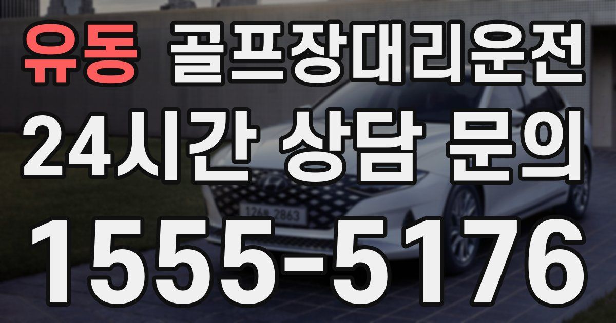 골프장대리운전 서비스