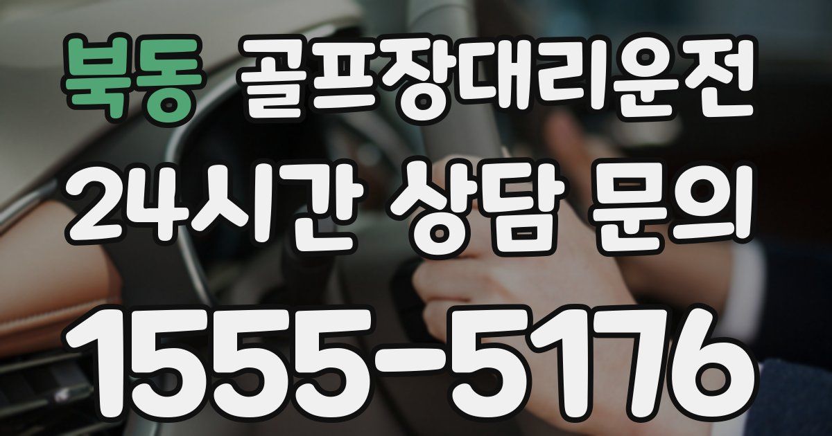 골프장대리운전 서비스