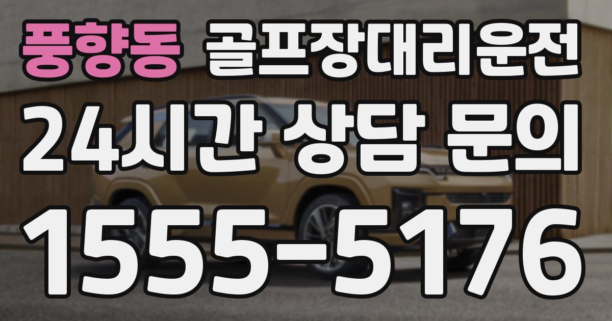 골프장대리운전 서비스