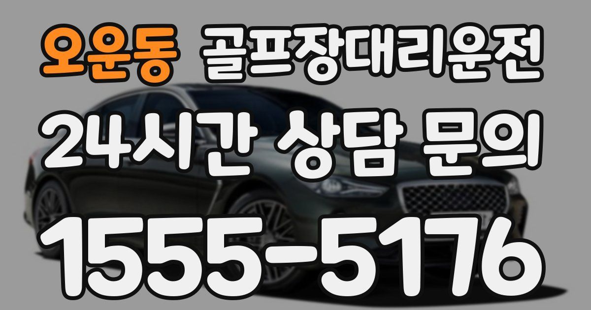 골프장대리운전 서비스