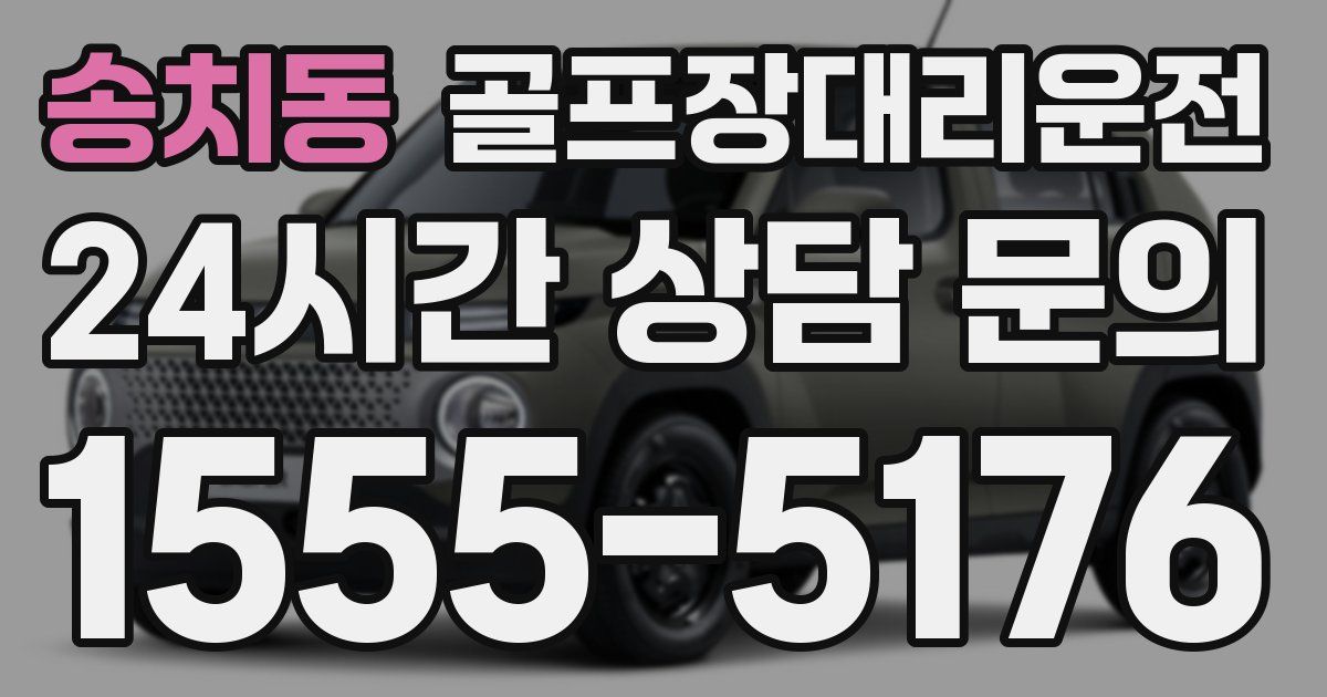 골프장대리운전 서비스