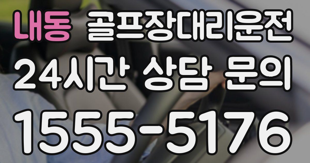 골프장대리운전 서비스
