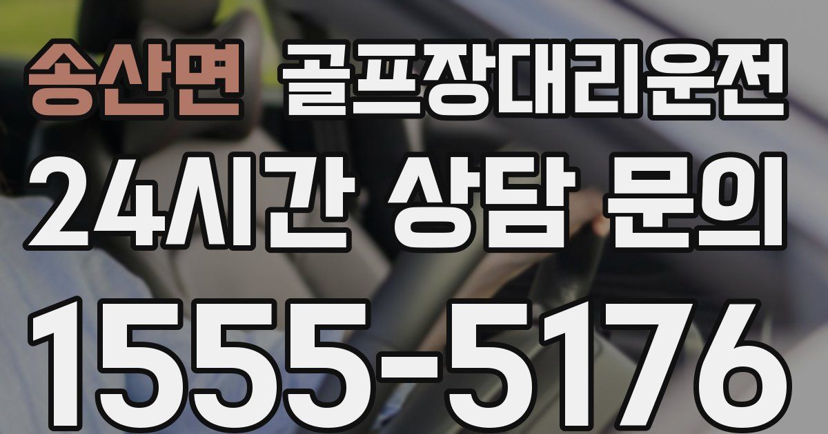 골프장대리운전 서비스
