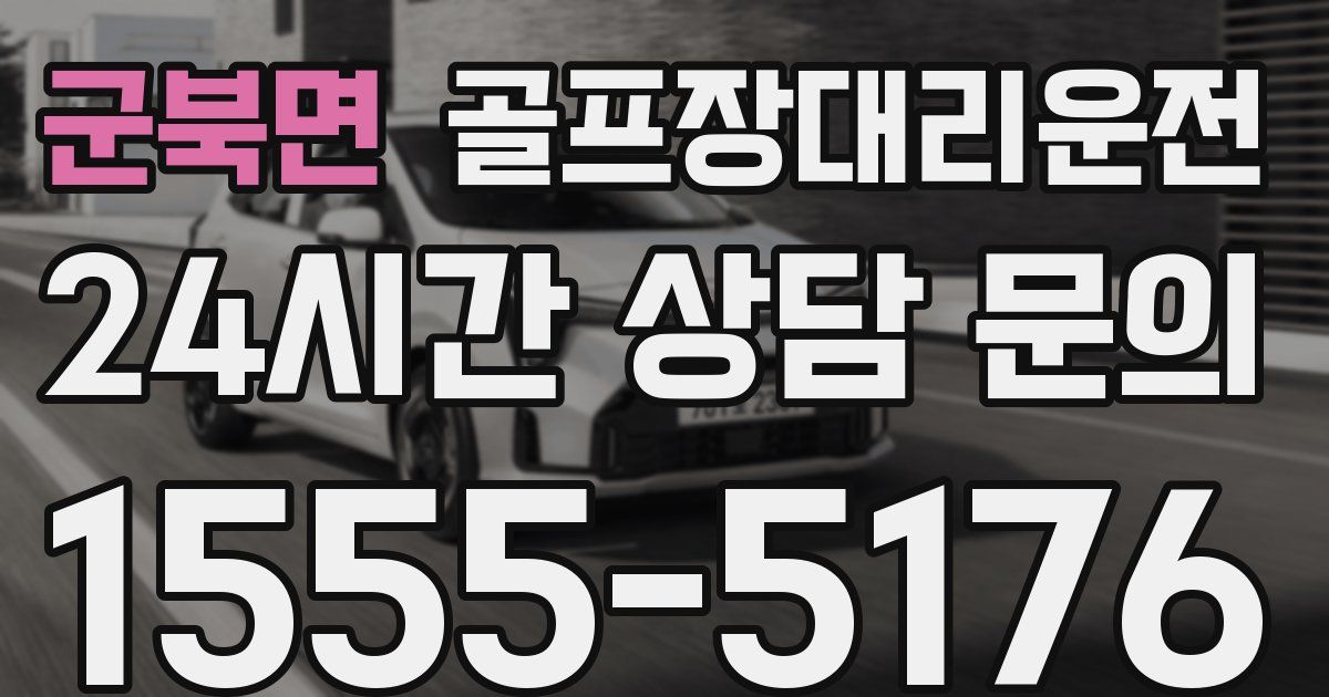 골프장대리운전 서비스