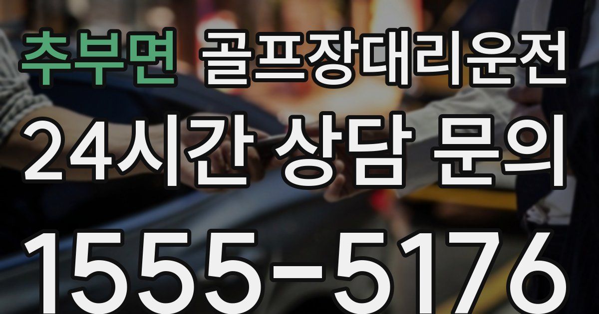 골프장대리운전 서비스