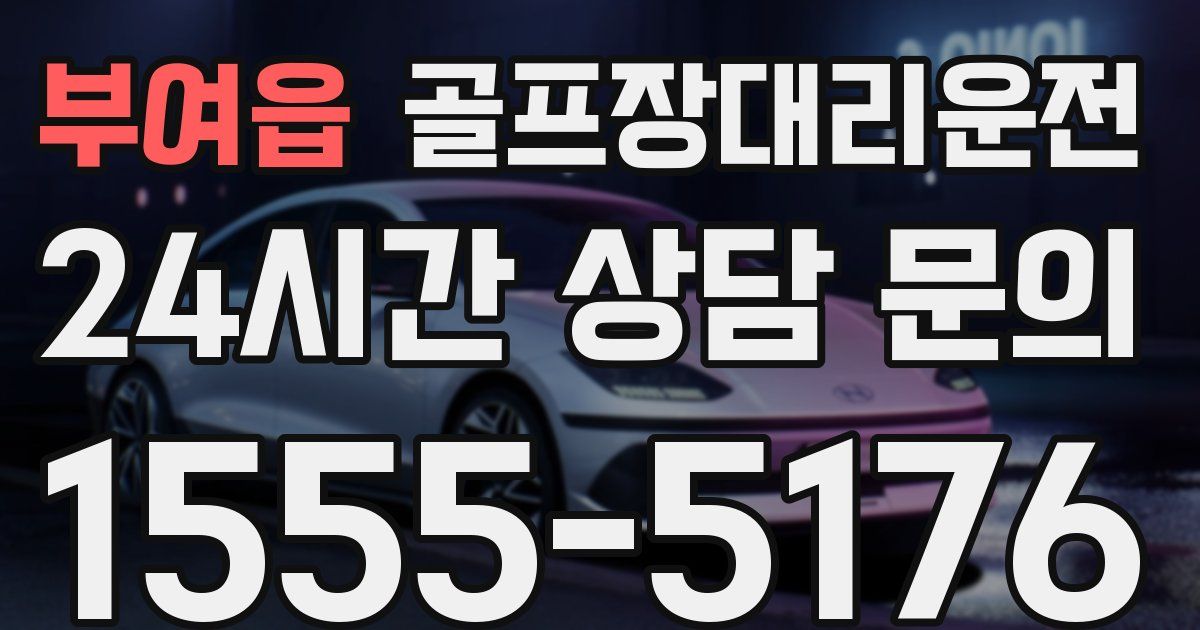 골프장대리운전 서비스