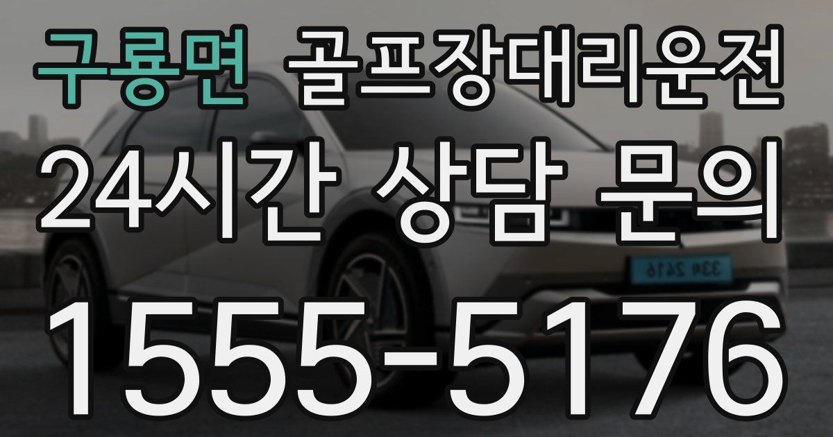 골프장대리운전 서비스