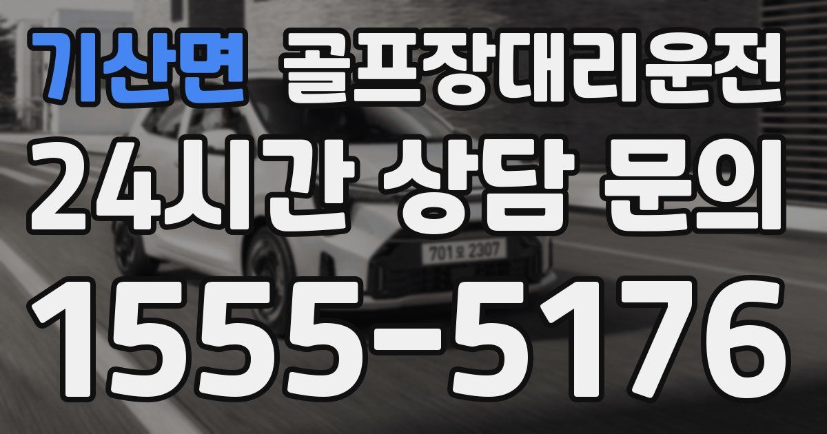 골프장대리운전 서비스