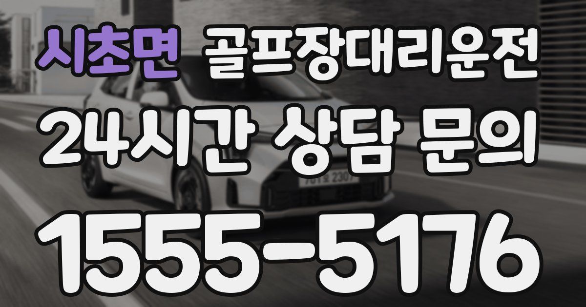 골프장대리운전 서비스