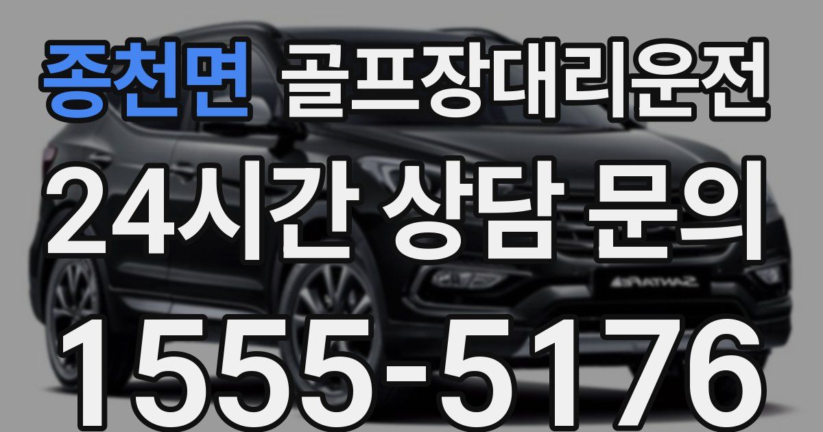 골프장대리운전 서비스