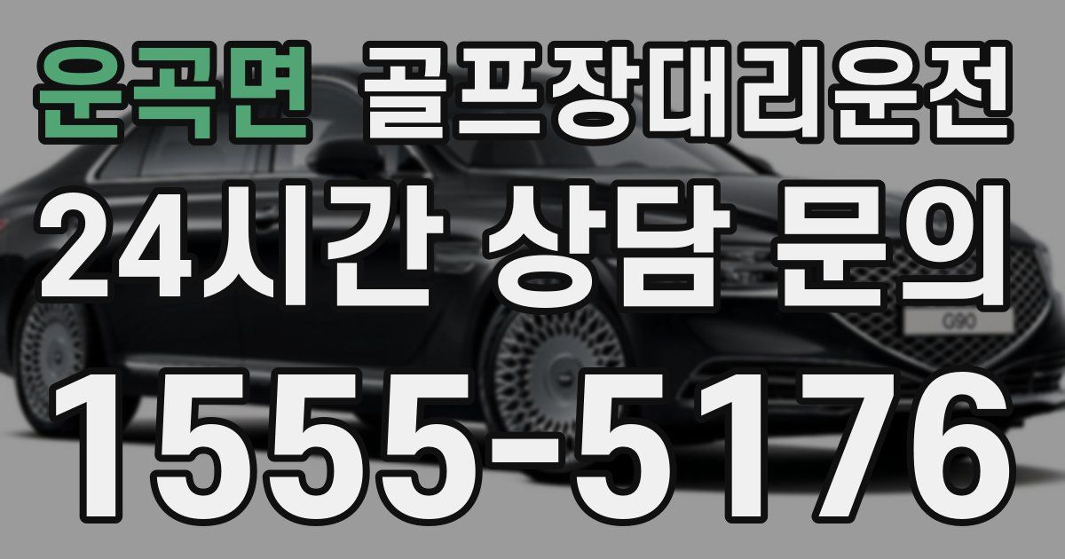 골프장대리운전 서비스
