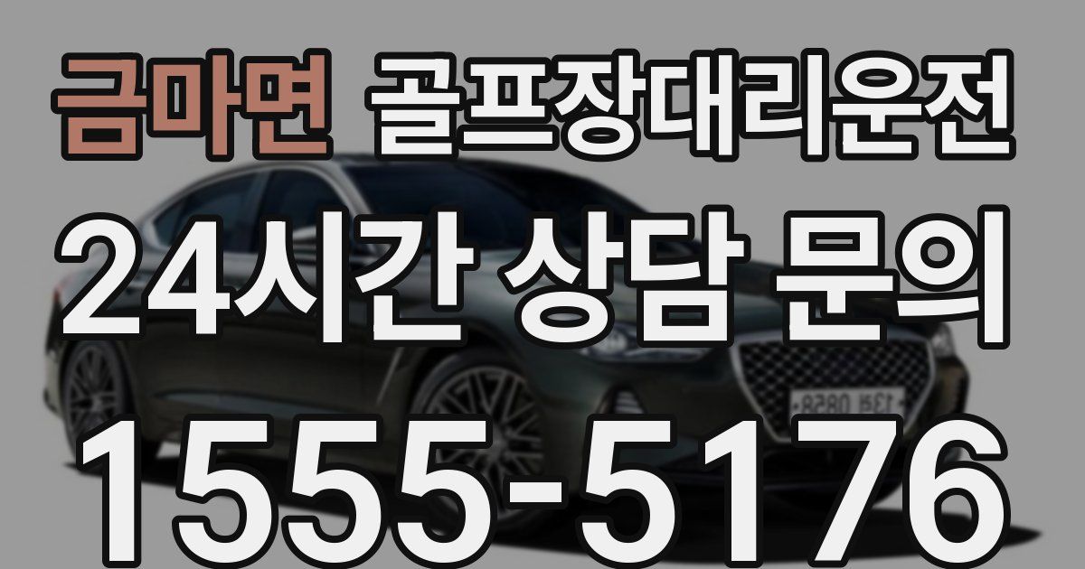 골프장대리운전 서비스